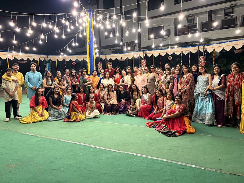 Garba night with the crew