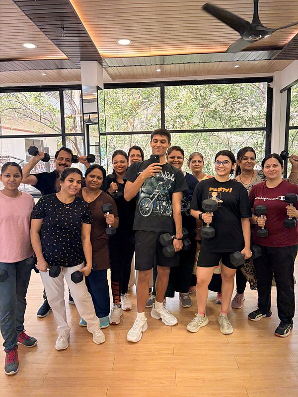 +LIFT class with dumbbells