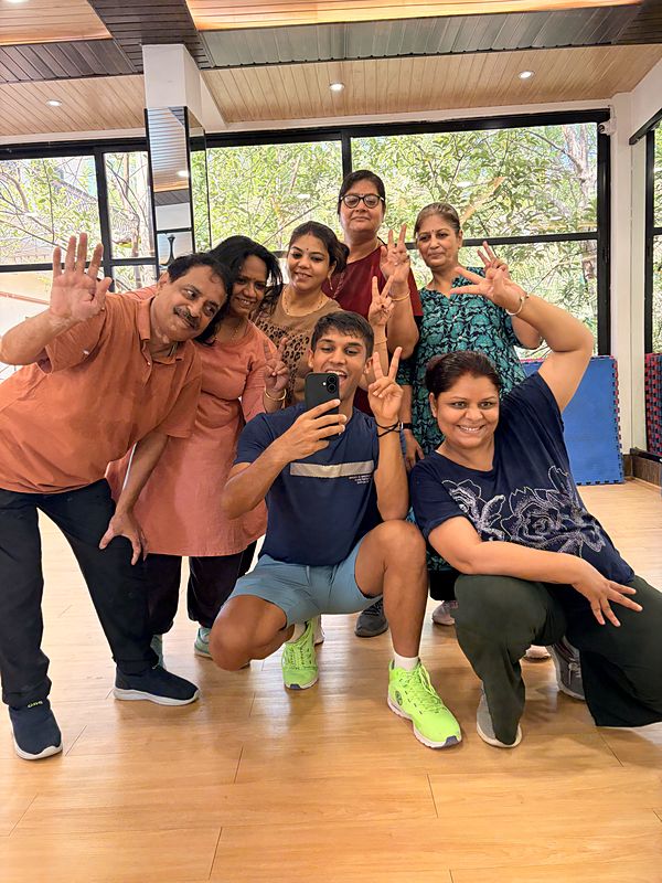 Members posing after a Zumba class at The Ventura Studio